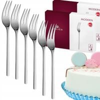 GERLACH KOMPLET ZESTAW 12x WIDELCZYKÓW CIASTA SZTUĆCE PUDEŁKO POŁYSK MODERN