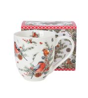 KUBEK DUŻY XXL DUO ŚWIĘTA CHOINKA PTAKI NA PREZENT 1000 ML