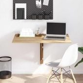 Składany stolik na ścianę, kolor dębowy, 100 x 60 cm