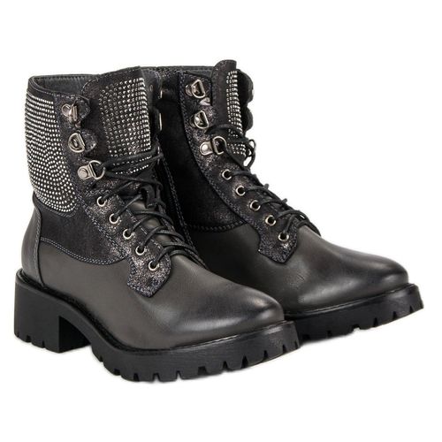 Sznurowane Workery Na Platformie r.38 na Arena.pl