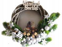 Wianek świąteczny Boże Narodzenie na drzwi stroik
