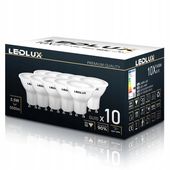 10x Żarówka LED GU10 5,5W =50W SMD 4000K neutralna Premium LEDLUX nie