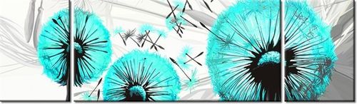 90CM 80 OBRAZ 3 ELEM DMUCHAWCE TURKUSIE ŚCIENNY na Arena.pl