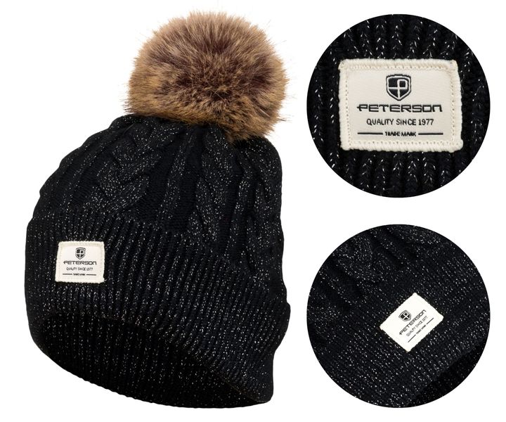 czapka ptn hat-06-7651 black zdjęcie 1