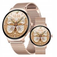 Smartwatch Colmi V89 złoty stalowy 1.43" AMOLED rozmowy BT 100 trybów
