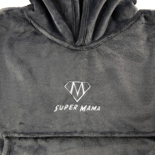 Bluzair SUPER MAMA - Bluza koc - Szary na Arena.pl