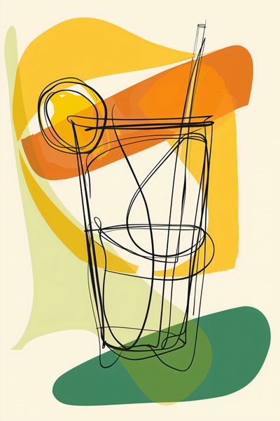 Plakat 40x60cm Koktajl Artystyczny zdjęcie 1