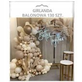 Girlanda balonowa balony urodzinowe chrzest komunia roczek zestaw balonów