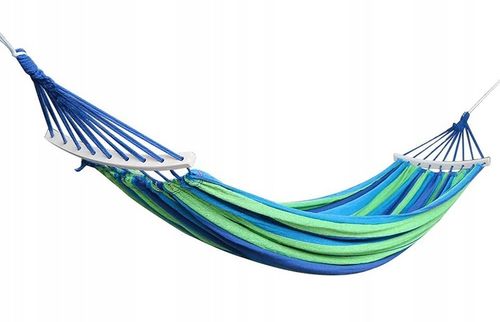 DUŻY HAMAK OGRODOWY NA STELAŻU 2-OSOBOWY WISZĄCY BUJAK HUŚTAWKA + POKROWIEC na Arena.pl