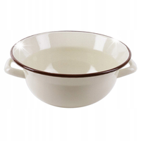 Miska EMALIOWANA kuchenna do mieszania wyrabiania ciasta sałatek 26 cm 2,5L
