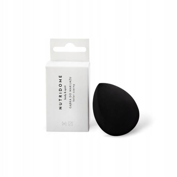 GĄBKA DO PODKŁADKU MAKIJAŻU blender czarny MIĘKKA okrągła gąbka MAKE UP zdjęcie 2