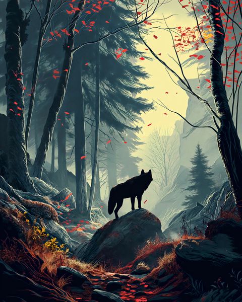 Plakat 40x50cm Leśne Echa zdjęcie 1