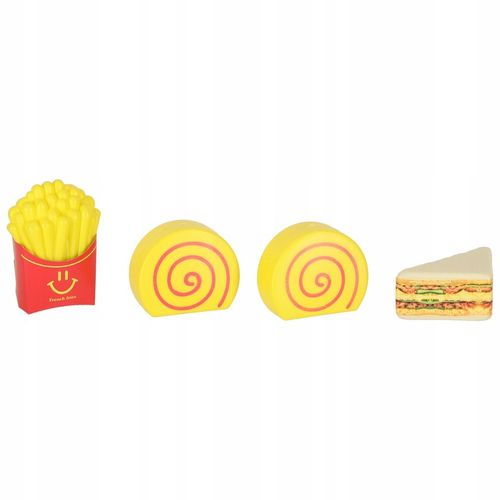 ZABAWKOWE JEDZENIE AKCESORIA DO KUCHNI DLA DZIECI PLASTIKOWE ZESTAW 56 EL. na Arena.pl