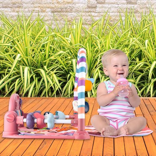 MATA EDUKACYJNA INTERAKTYWNA Z PIANINKIEM GRZECHOTKI GRYZAKI DLA NIEMOWLĄT na Arena.pl