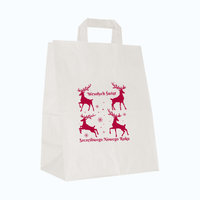 Torby świąteczne małe 26 x 16,5 x 33 cm Renifery 39