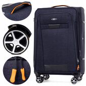 RGL Duża walizka podróżna pojemna materiałowa na 4 KÓŁKACH TORBA XXL