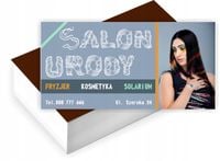 Wizytówki firmowe reklamowe 100szt SALON URODY dużo wzorów projekt w cenie