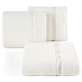 Ręcznik bawełniany frotte z ozdobną bordiurą MOLLY 30X50 kremowy