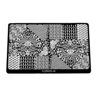 Blaszka do stempelków duża -  Flowers 06