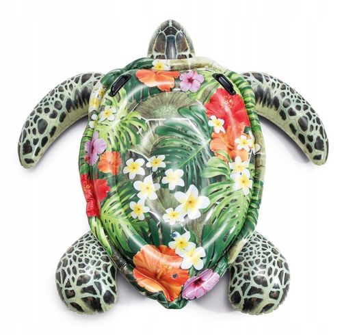 Dmuchany Materac Żółw Morski do Basenu na Plażę nad Wodę 191 x 170 cm INTEX na Arena.pl