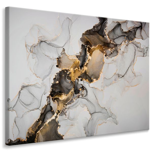 Obraz Do Sypialni Wzór MARMURU Abstrakcja Styl Glamour 30cm x 20cm zdjęcie 1