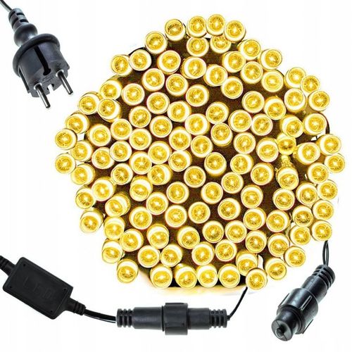 LAMPKI CHOINKOWE LED 1000 ZEWNĘTRZNE GRUBE 68m - ŚWIATŁO STAŁE na Arena.pl