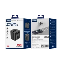 jellico uniwersalny adapter podróżny s7 max 2500w czarny