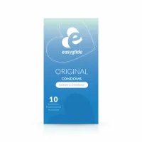 easyglide natural - prezerwatywy anatomiczne, 10 sztuk, transparentne