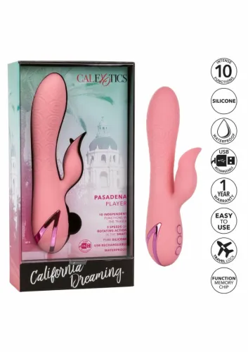 calexotics california dreaming pasadena player silikonowy masażer 2w1 usb na Arena.pl