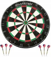 TARCZA DO DARTA SIZALOWA MASTER Grande średnica 45 cm + 6 rzutek w