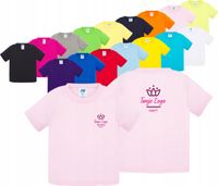 Koszulka dziecięca krótki rękaw TWÓJ WŁASNY HAFT LOGO firmowa reklamowa