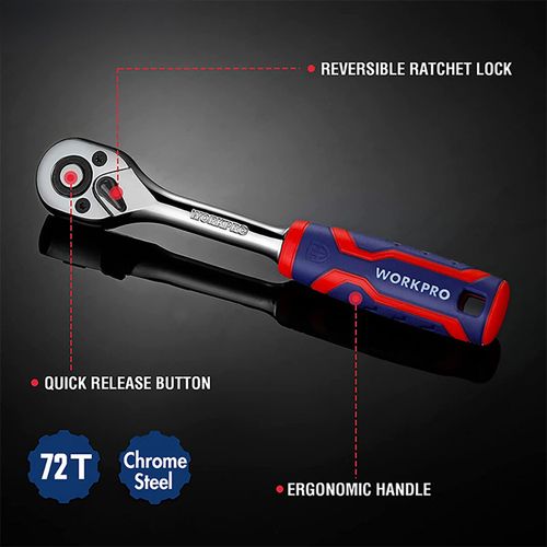 Klucz grzechotka Workpro 1/2" na Arena.pl