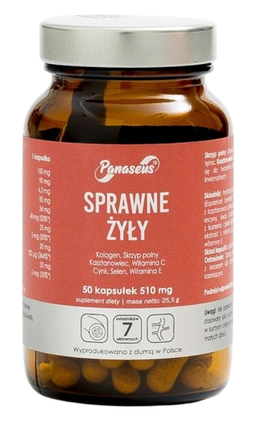 PANASEUS Sprawne Żyły (50 kaps.) zdjęcie 1