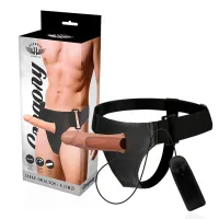 harness attraction gregory hollow - pas intymny z wibratorem 16,5 cm