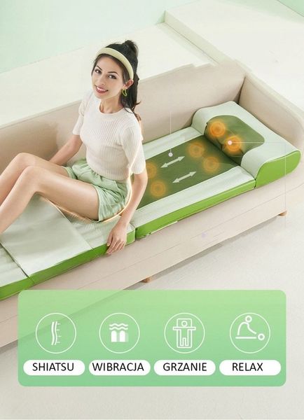 Materac masujący mata masująca Shiatsu grzanie pas podczerwień Gateway zdjęcie 11