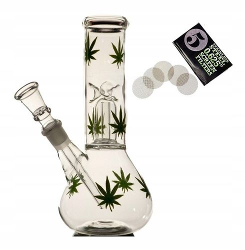Fajka wodna bongo szklane ICE Don't Panic Leaf na Arena.pl