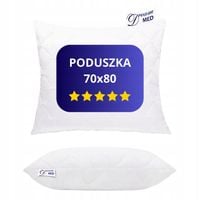 PODUSZKA 70X80 ANTYALERGICZNA GRUBA PIKOWANA ZAMEK PRODUKT POLSKI