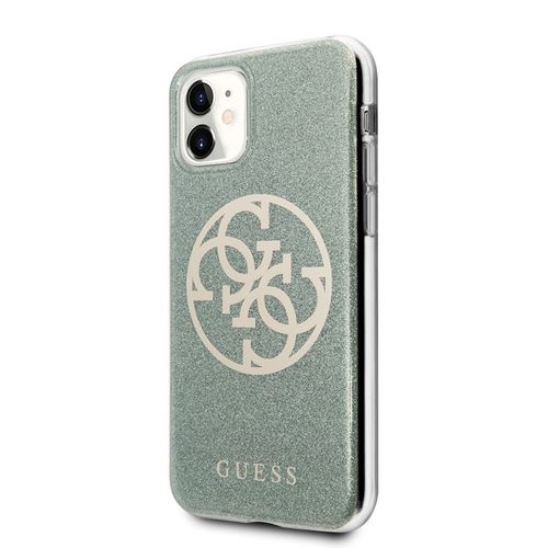 Guess Circle Glitter 4G - Etui iPhone 11 (khaki) na Arena.pl
