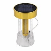 Wkład solarny LED do znicza kapliczki SUBITO (S1094) panel 85mm złoty