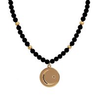 naszyjnik onyks księżyc na blaszce (c21/kor/09au)