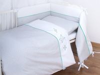 Pościel Do Łóżeczka Z Ochraniaczem 100X135 Bianco Windmill