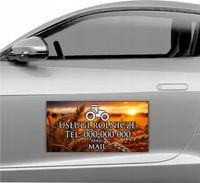 MAGNES NA SAMOCHÓD auto MATA MAGNETYCZNA REKLAMOWA 60X30 cm usługi rolnicze