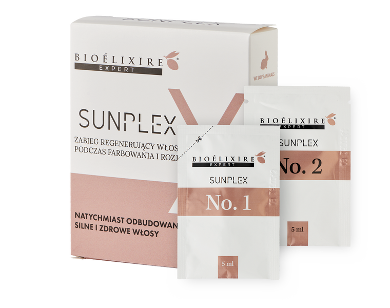 SUNPLEX Zabieg do regeneracji włosów podczas farbowania rozjaśniania 5x5ml zdjęcie 1