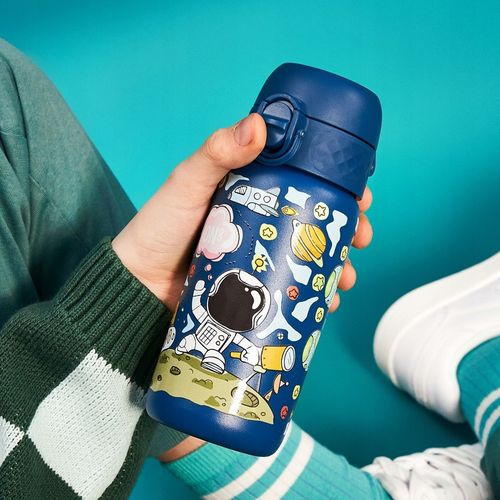 Stalowy bidon na wodę butelka na napoje Kosmonauta Kosmos Planety ION8 0,4l na Arena.pl