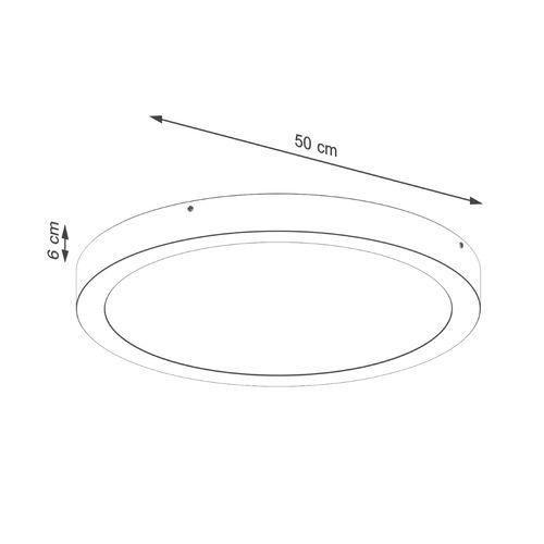 Plafon ONYX 50 czarny LED 3000K na Arena.pl