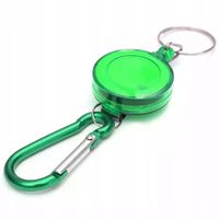 Brelok retraktor key-bak linka zwijana ratch-it ID Zwijacz Biurowy Zielony