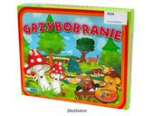 Gry planszowe 2w1 GRZYBORANIE oraz gra WĘŻE I DRABINY 2w1