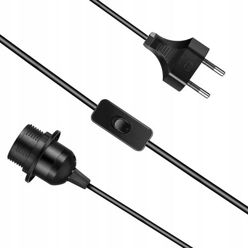 Gniazdo oprawa E27 z kablem włącznikiem wtyczką na Arena.pl