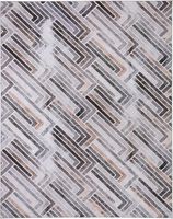 NOWOCZESNY DYWAN Z KRÓTKIM WŁOSIEM ANTYPOŚLIZGOWY GEOMETRYCZNY 190 x 280 CM