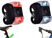 LAMPKI ROWEROWE LAMPKA NA ROWER LED PRZÓD TYŁ 2SZT